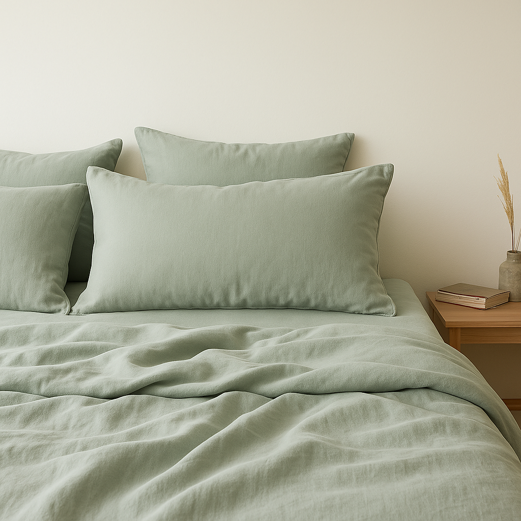 Baagh: Sage Set of 2 Pillowcases