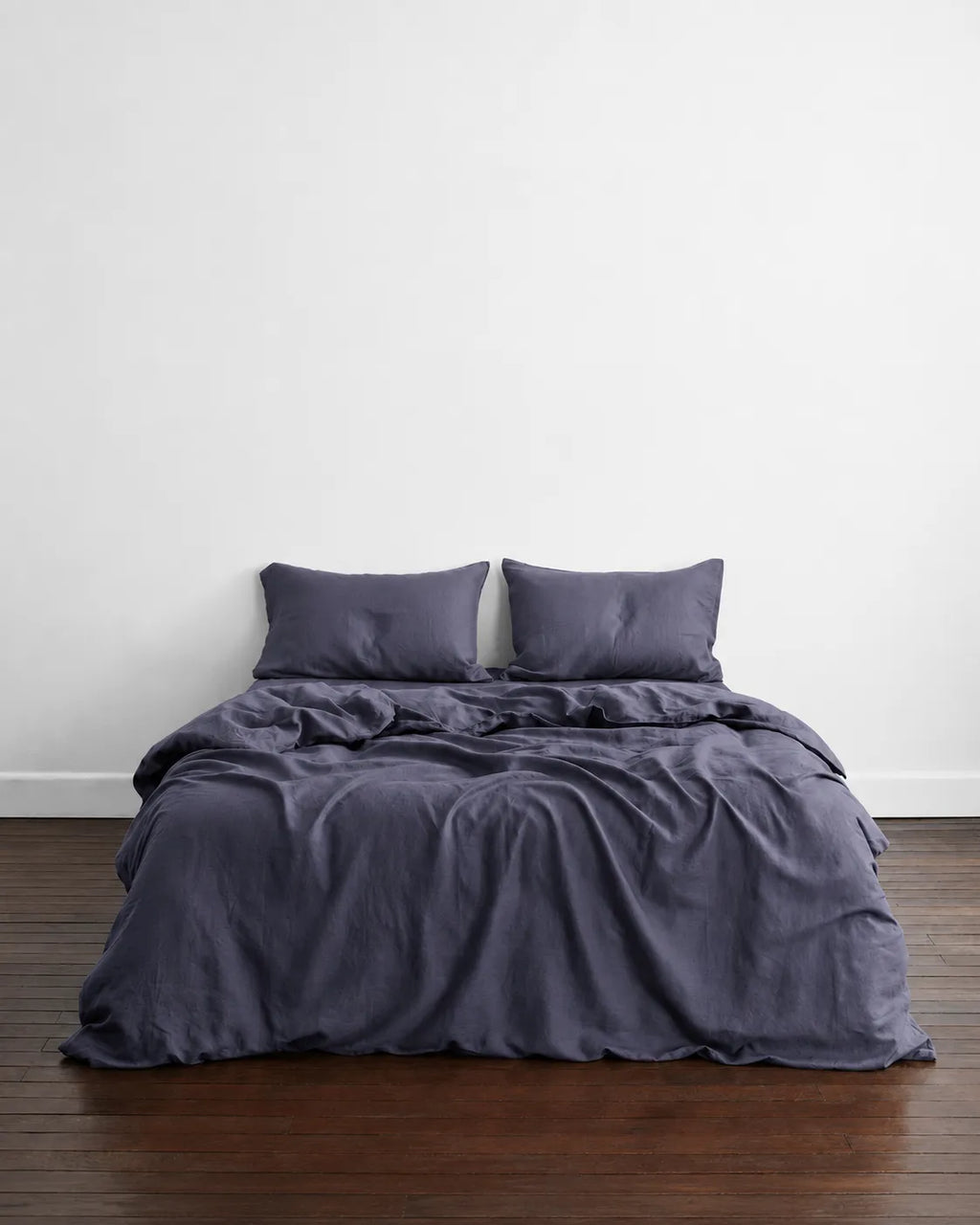Ash bedding, full bed dressed up using ash bedding. beautiful. ideal for low morning and sleepy nights. 