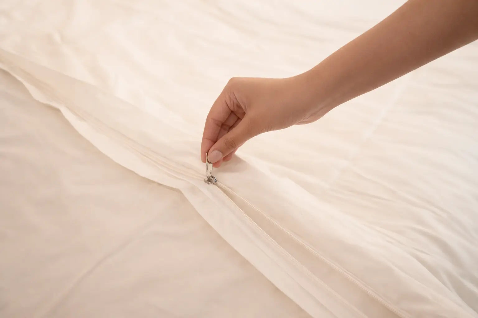 300 TC 100% Cotton Duvet Cover Creme (Aamras)