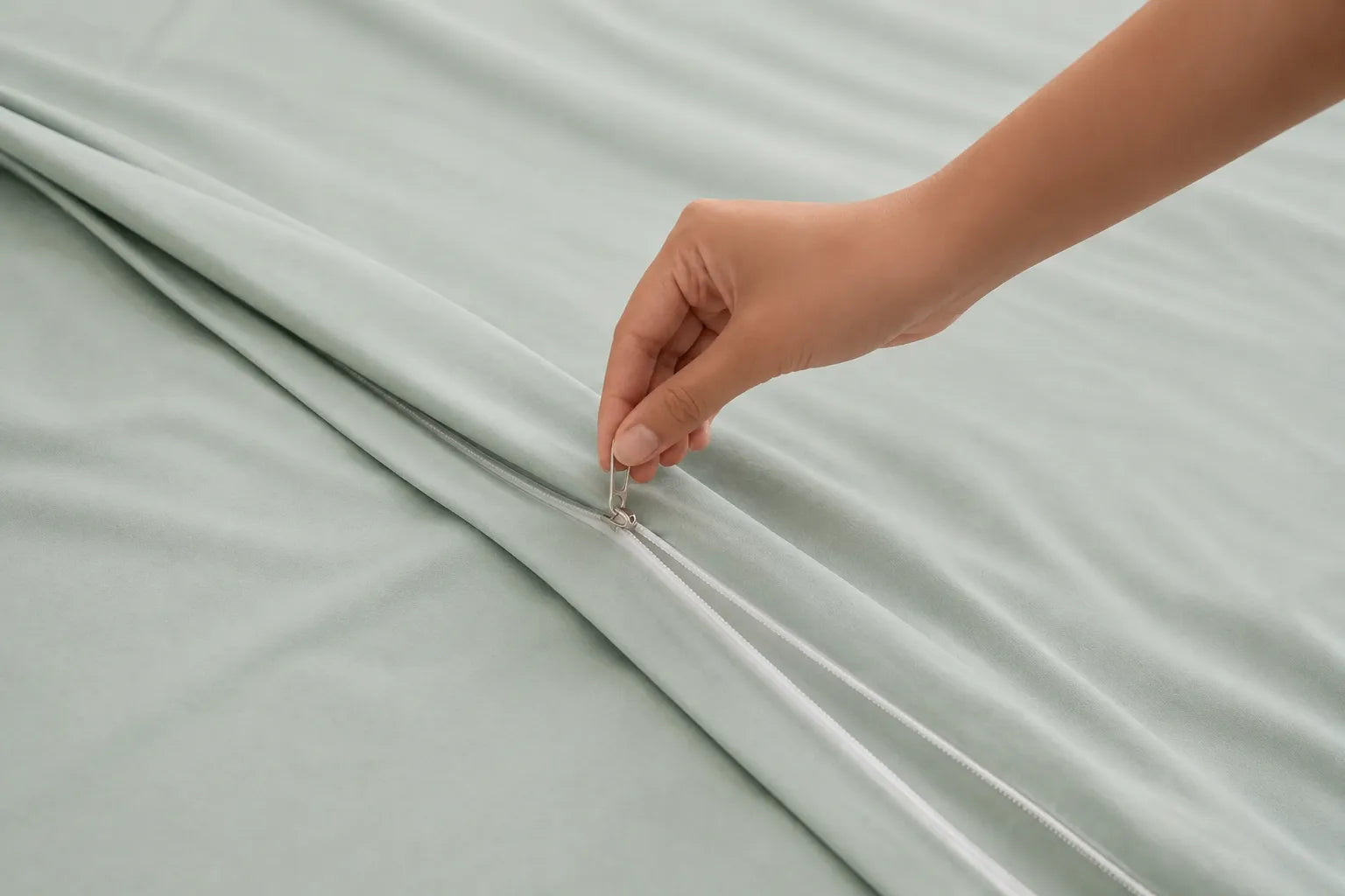 300 TC 100% Cotton Duvet Cover Mint (Baagh)